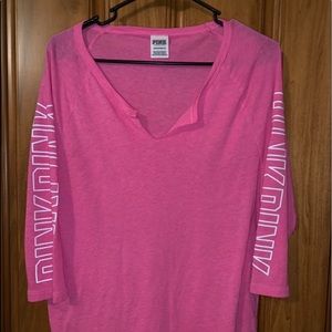 PINK 3/4 Length Tee